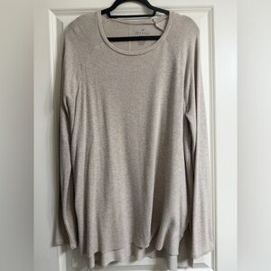 American Eagle Outfitters Light Beige Crew Neck Sweater